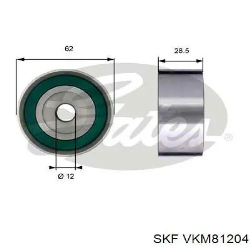 Rodillo intermedio de correa dentada Toyota Corolla E12