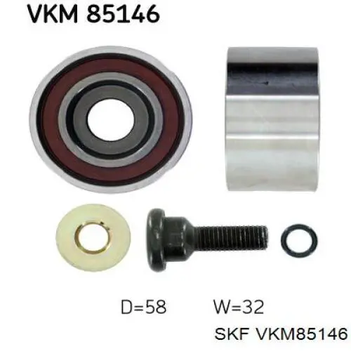 VKM85146 SKF rodillo intermedio de correa dentada