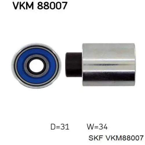 VKM 88007 SKF rodillo intermedio de correa dentada