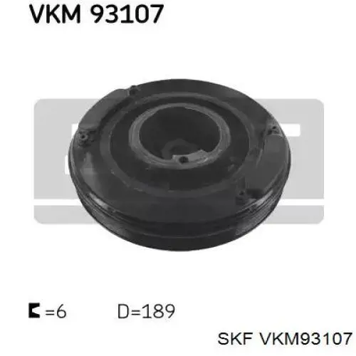 VKM93107 SKF polea de cigüeñal