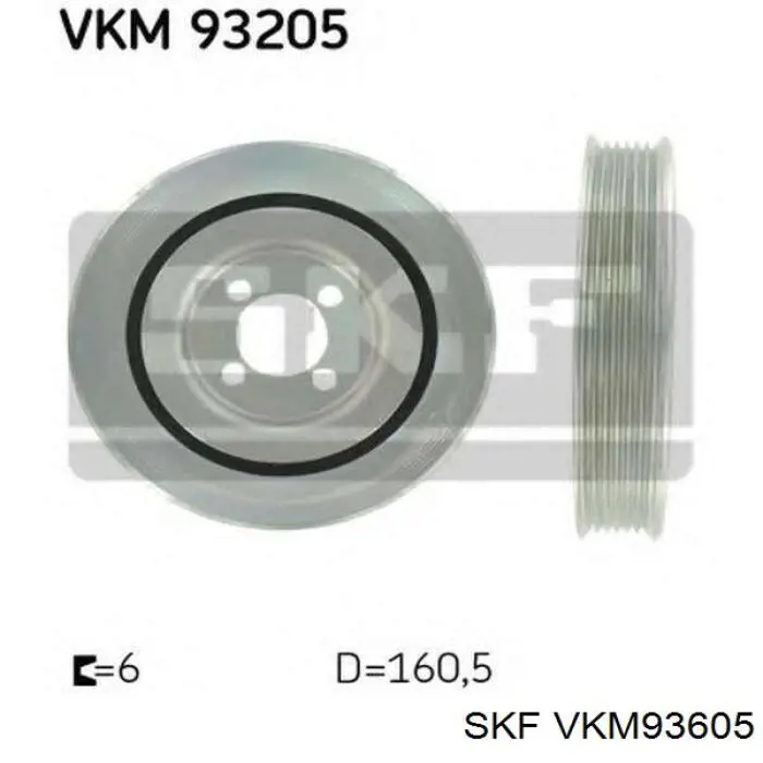 VKM93605 SKF polea de cigüeñal