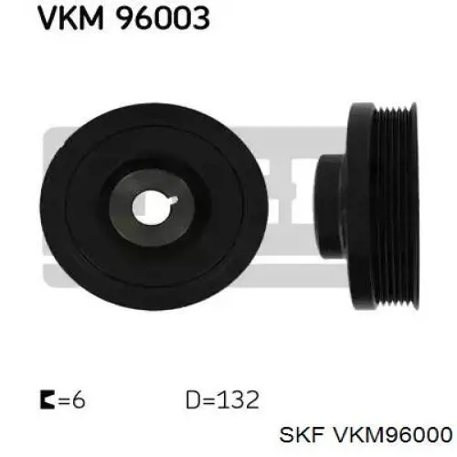 VKM96000 SKF polea de cigüeñal