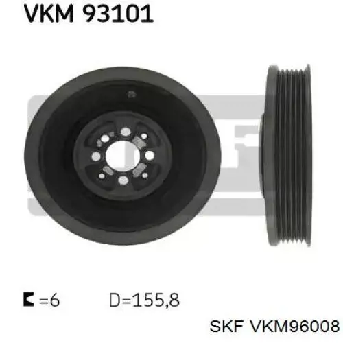 Polea dámper STC T406209