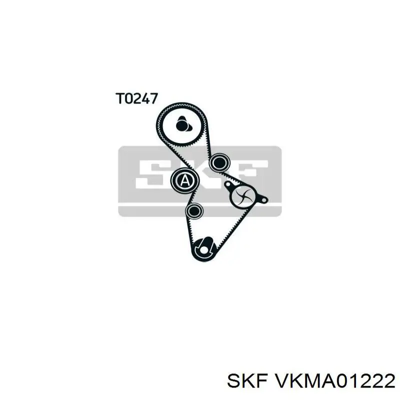 VKMA 01222 SKF kit correa de distribución