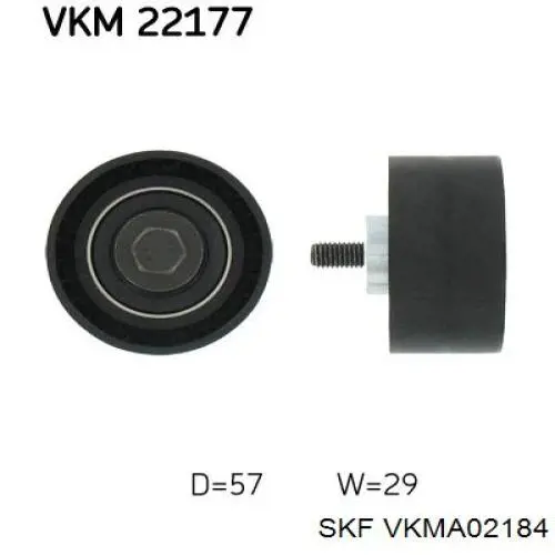 VKMA 02184 SKF kit de correa de distribución