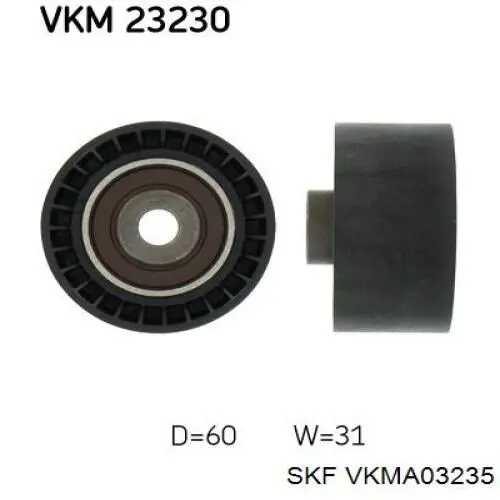 VKMA 03235 SKF kit de correa de distribución