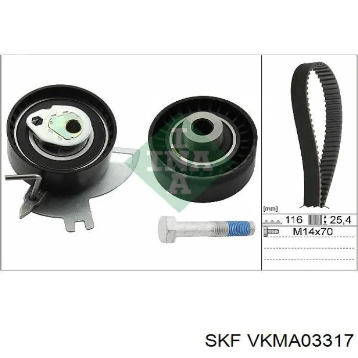 VKMA 03317 SKF kit de distribución