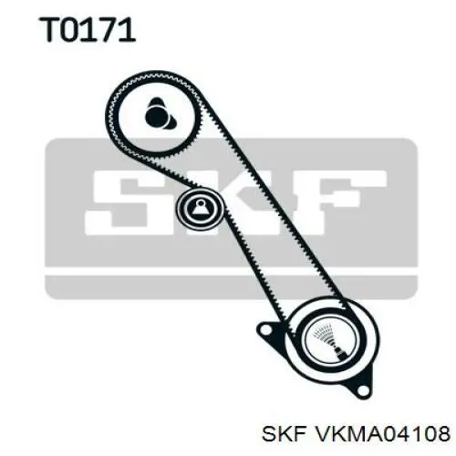 VKMA 04108 SKF kit de correa de distribución