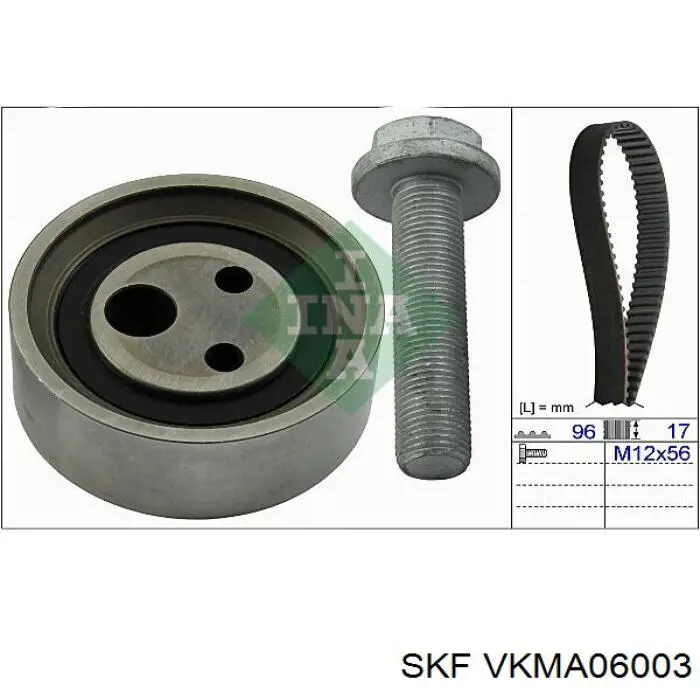 Juego de correas dentadas SKF VKMA06003 precio, desde 40,17 EUR