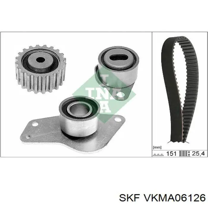 VKMA 06126 SKF kit correa de distribución