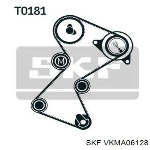 VKMA 06128 SKF kit correa de distribución