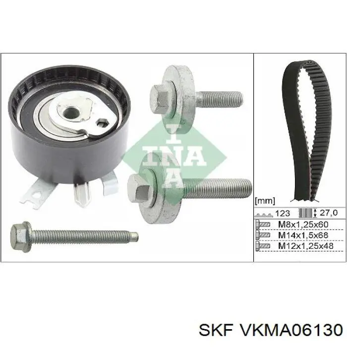 VKMA06130 SKF kit de correa de distribución