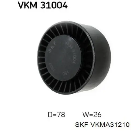 VKMA 31210 SKF correa de transmisión