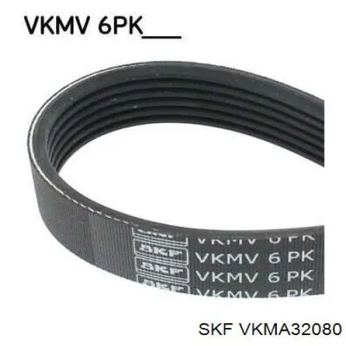 VKMA 32080 SKF correa de transmision, juego completo