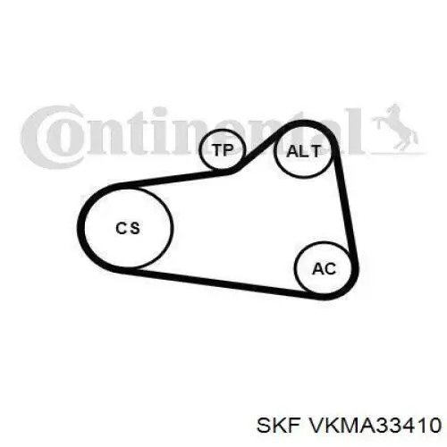 VKMA33410 SKF Correa de transmisión
