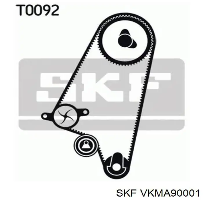 VKMA 90001 SKF kit correa de distribución