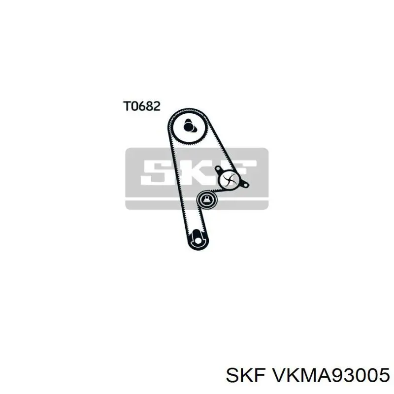 VKMA93005 SKF kit de correa de distribución