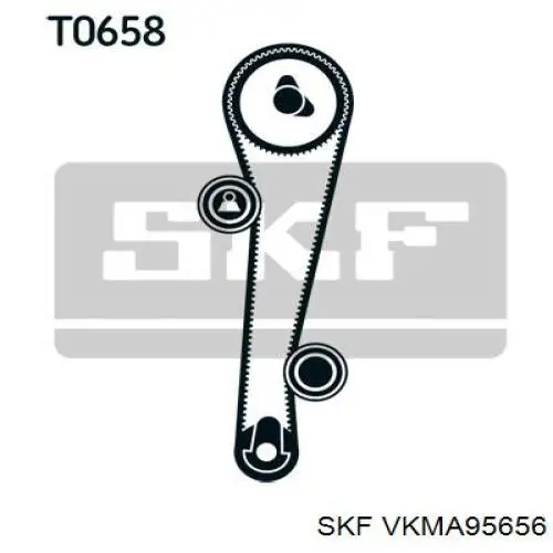 Juego de correas dentadas SKF VKMA95656 precio, desde 79,51 EUR