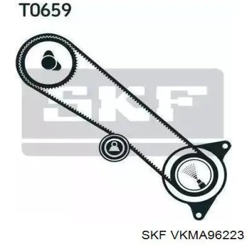 VKMA 96223 SKF kit correa de distribución