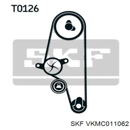 VKMC 01106-2 SKF kit correa de distribución