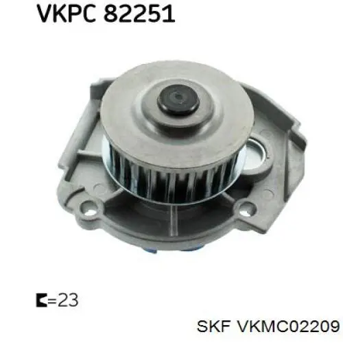 VKMC 02209 SKF kit de distribución