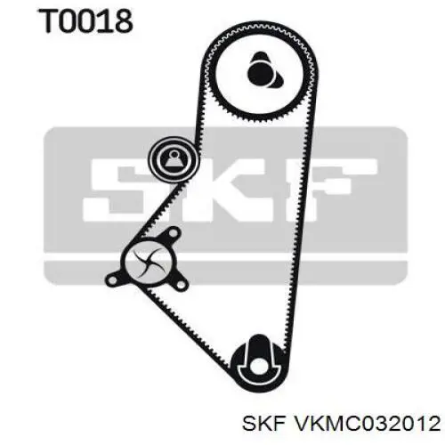 VKMC032012 SKF kit correa de distribución