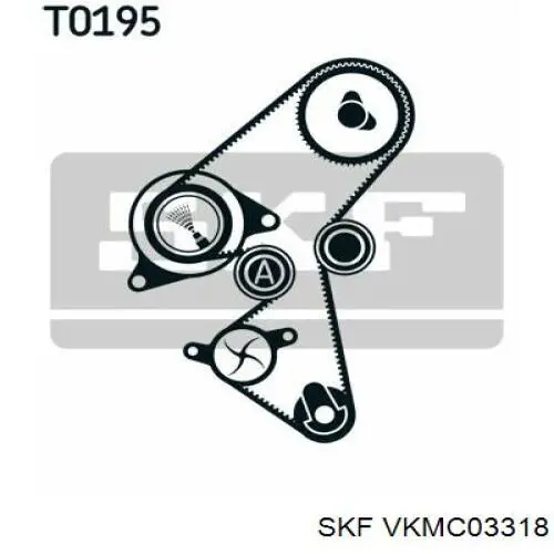 Comprar VKMC03318 SKF Kit de correa de distribución