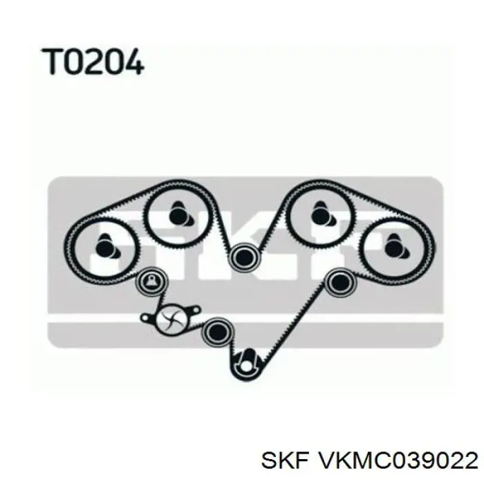 VKMC 03902-2 SKF kit correa de distribución