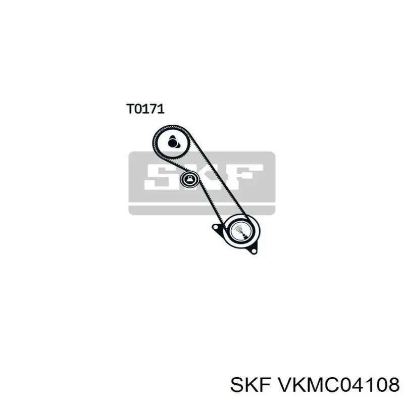 VKMC 04108 SKF kit correa de distribución