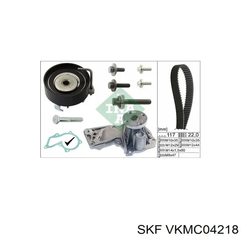 VKMC04218 SKF kit de distribución