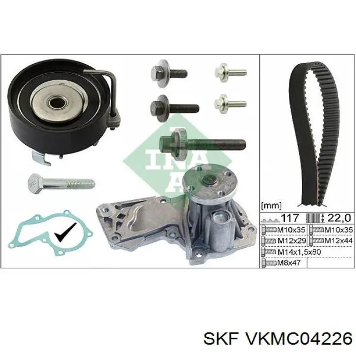 Kit de distribución VKMC04226 SKF