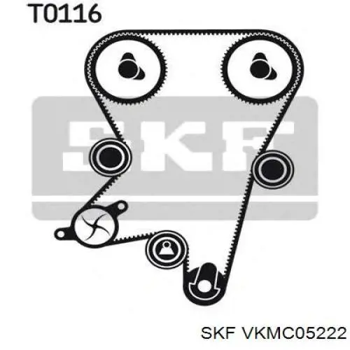 VKMC 05222 SKF kit de correa de distribución