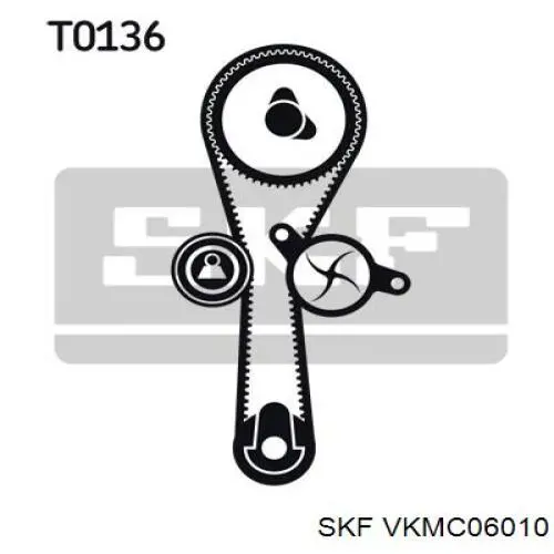 VKMC 06010 SKF kit correa de distribución