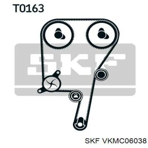 VKMC 06038 SKF kit de distribución