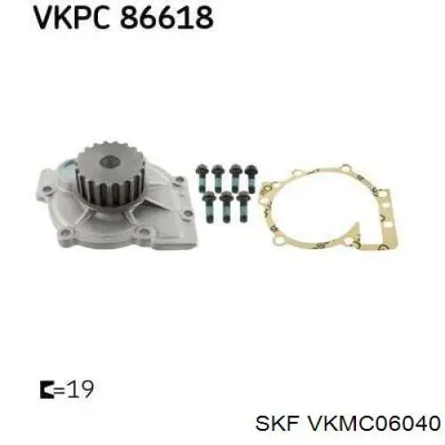 VKMC06040 SKF rodillo, cadena de distribución