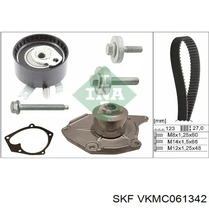 Juego de correas dentadas SKF VKMC061342 precio, desde 81,48 EUR