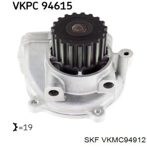 VKMC94912 SKF kit de correa de distribución