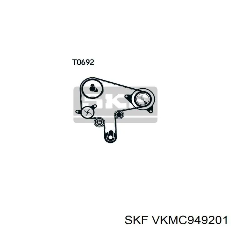 VKMC 94920-1 SKF kit de correa de distribución