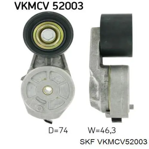 Tensor de la correa trapecial SKF VKMCV52003 precio, desde 66,52 EUR