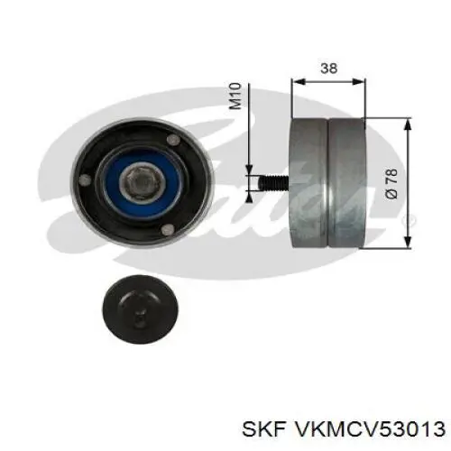 Rodillo tensor correa poli V SKF VKMCV53013 precio, desde 24,88 EUR
