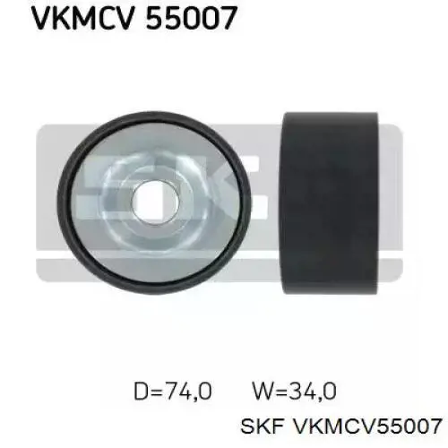 Comprar VKMCV55007 SKF Polea inversión/guía, correa poli V