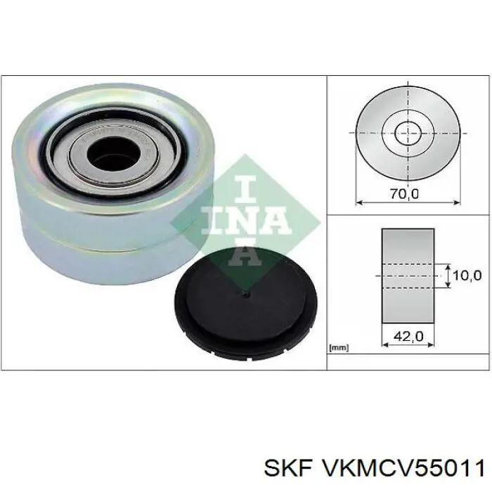 VKMCV55011 SKF polea correa distribución