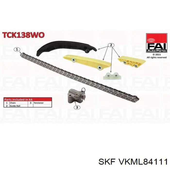 VKML 84111 SKF kit de cadenas de distribución