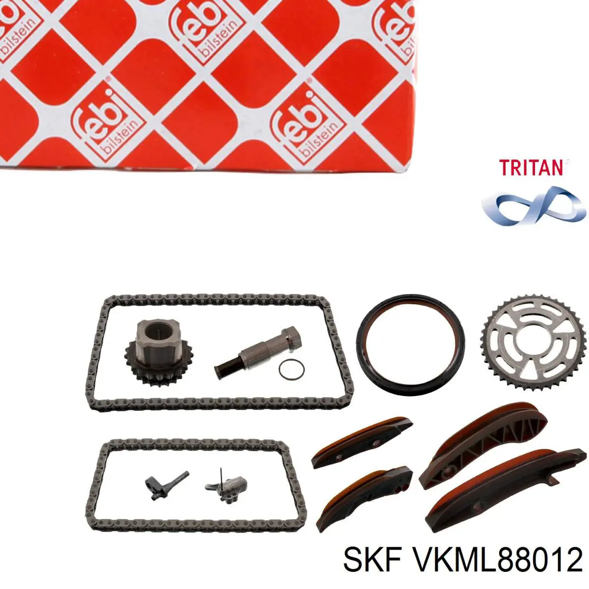 Kit de cadena de distribución 422165 Triclo