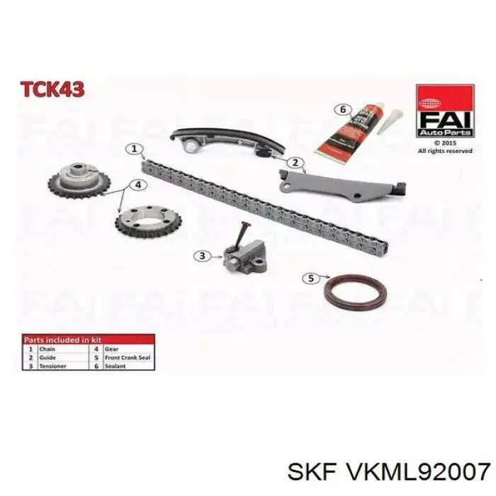 VKML92007 SKF kit de cadenas de distribución