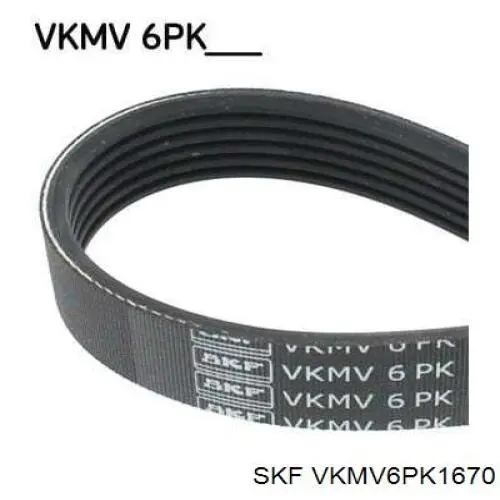 VKMV 6PK1670 SKF correa trapezoidal
