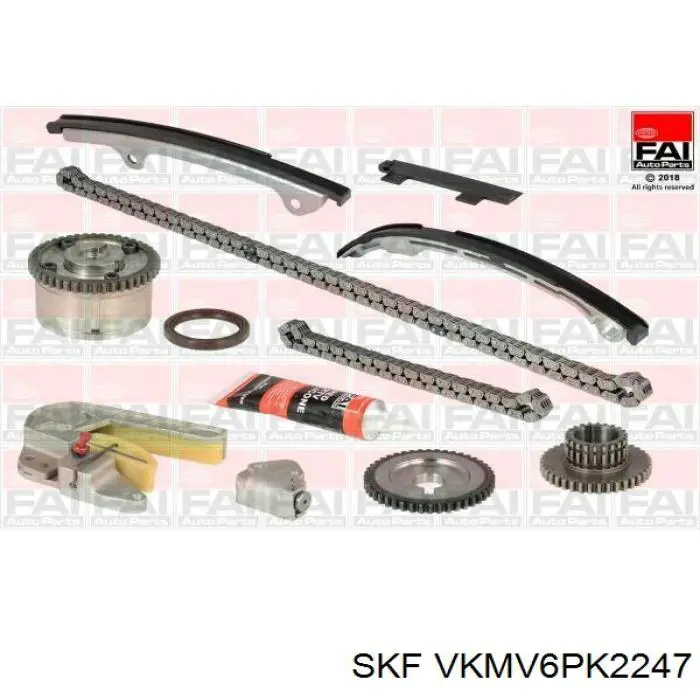Correa de alternador VKMV6PK2247 SKF