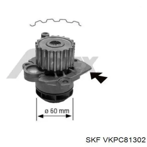 VKPC81302 SKF bomba de agua