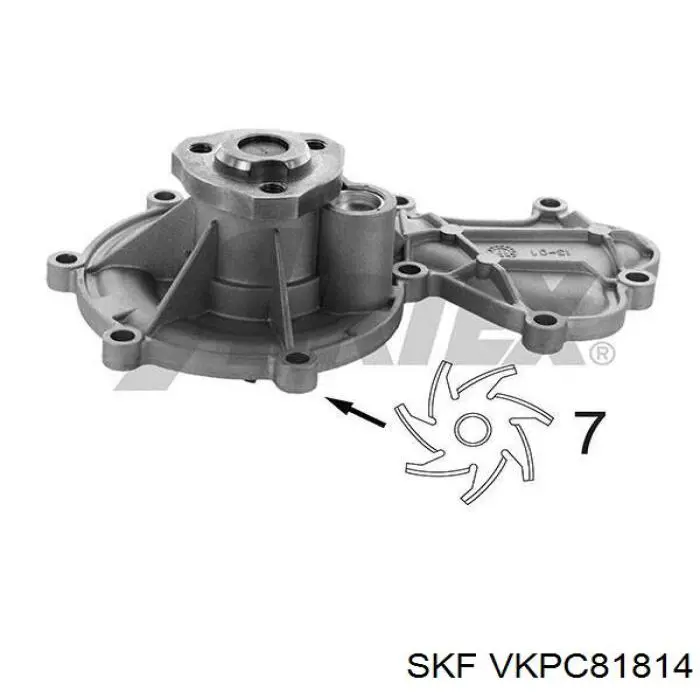 Comprar VKPC81814 SKF Bomba de agua para motor