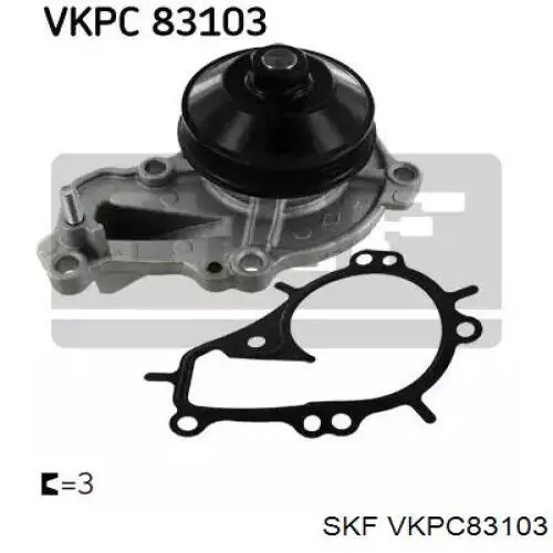 Bombeadora de agua SKF VKPC83103 precio, desde 69,39 EUR